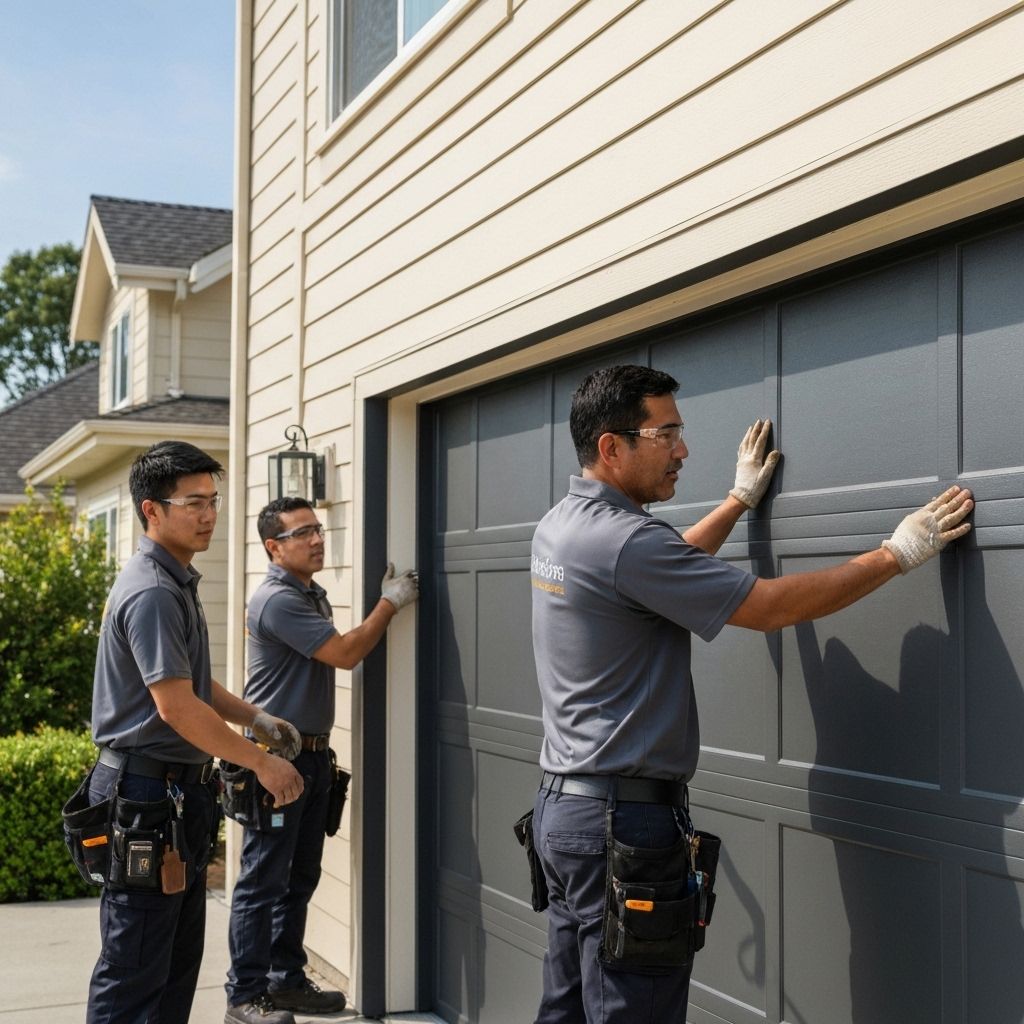 Professional garage door installation